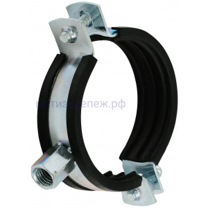 Хомут для тяжелых труб 305-316 мм (10") с комби-гайкой M12/M16 Fischer FRSМ 552858, оцинкованная сталь